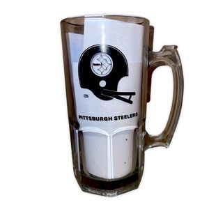 Pittsburgh Steelers Official NFL Vintage Oversized Beer Mug: Heavy Bar Glass